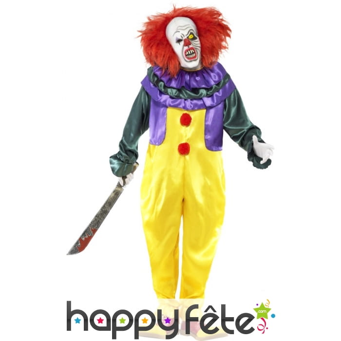 Déguisement horreur clown homme