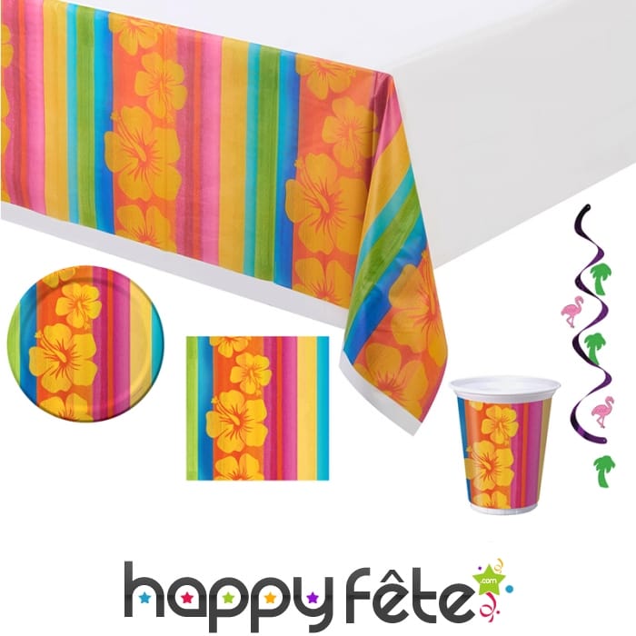 Déco Hawaï pour table