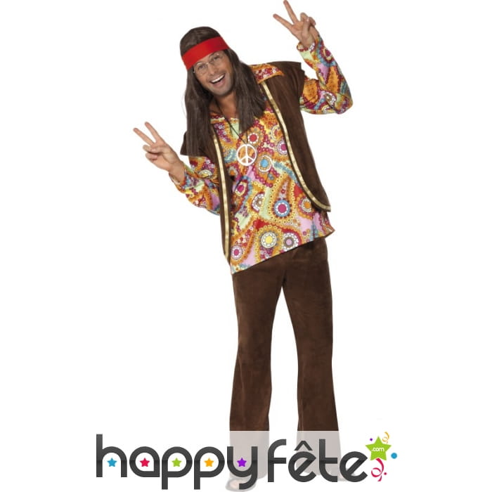 Déguisement hippie psychédélique