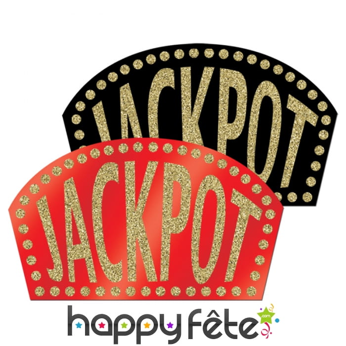 Décor imprimé jackpot de 26 x 45 cm