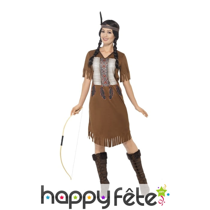 Déguisement indienne native américaine
