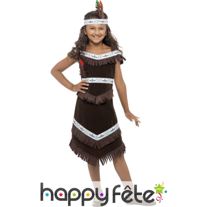 Deguisement indienne pour enfant