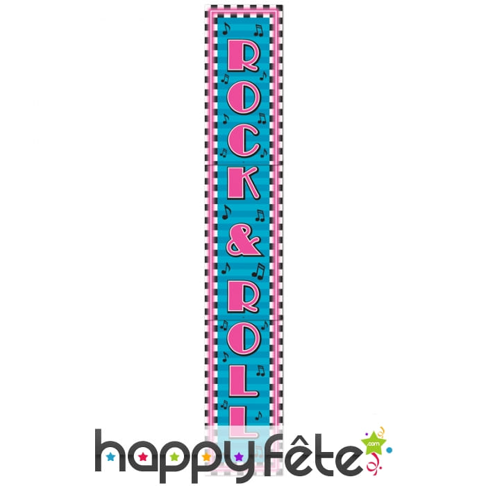 Décor imprimé rock and roll de 183 cm