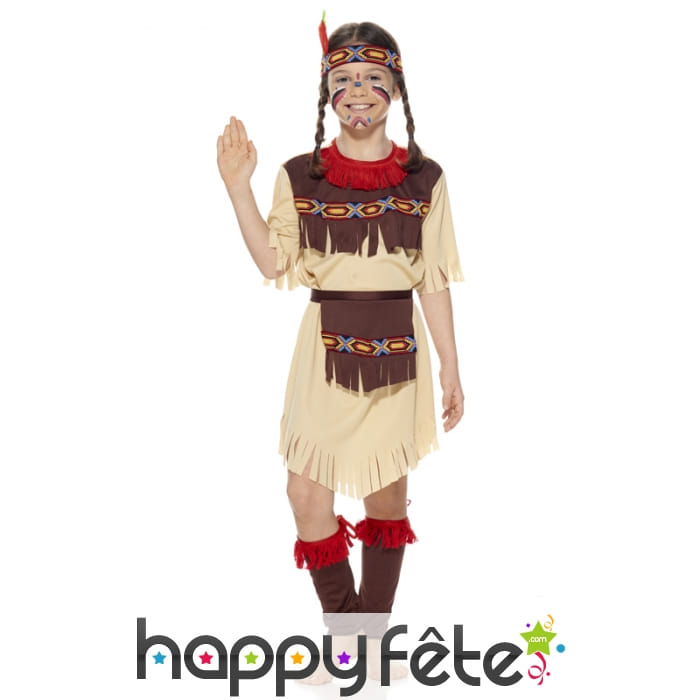 Déguisement indienne yuta pour enfant. 1er prix