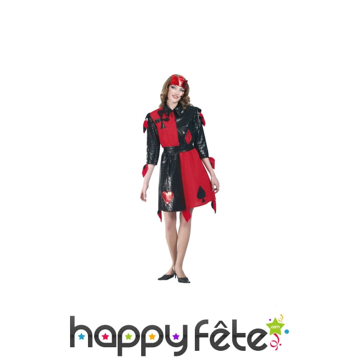 Déguisement jeux de carte pour femme