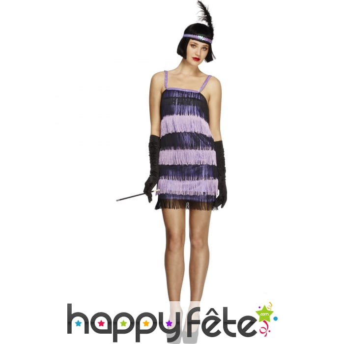 Déguisement jeune fille délurée sexy mauve