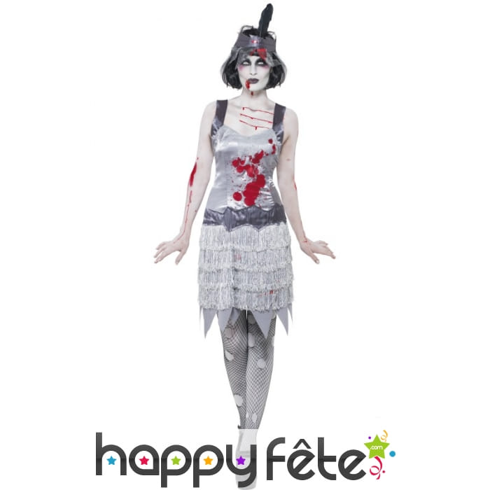 Déguisement jeune fille délurée zombie