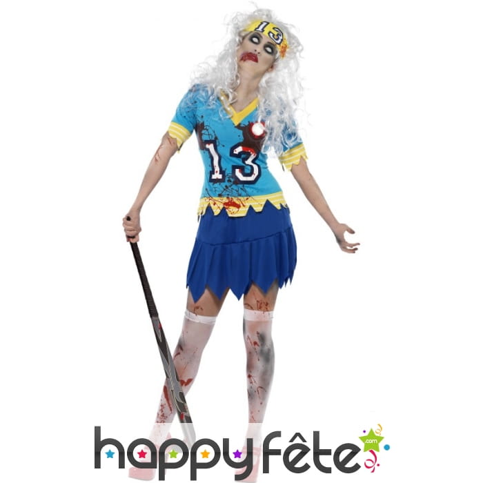 Déguisement joueur hockey zombie