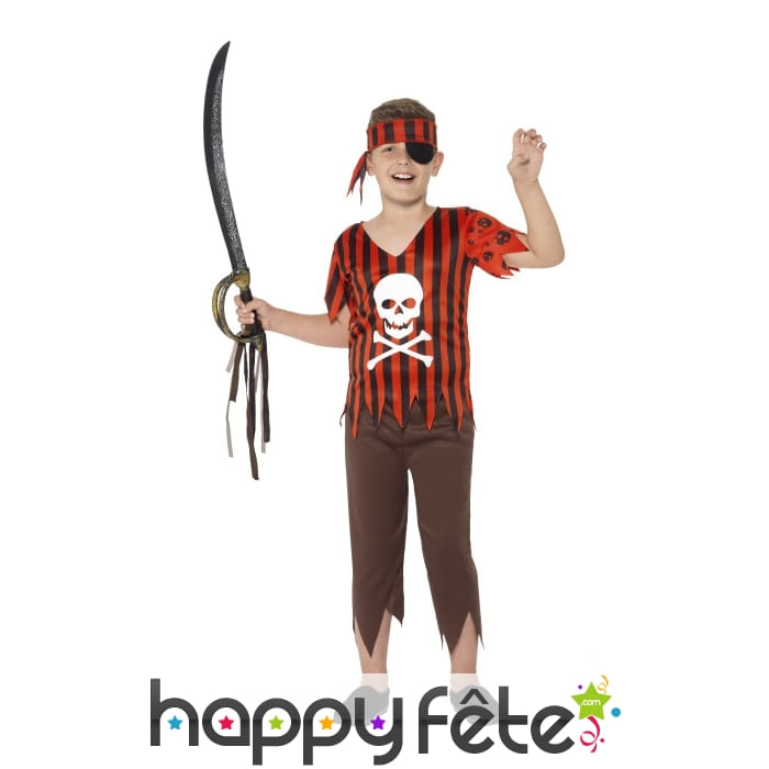 Déguisement Jolly Rodger le pirate pour garçon