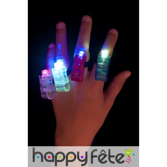 Doigts lumineux multicolores