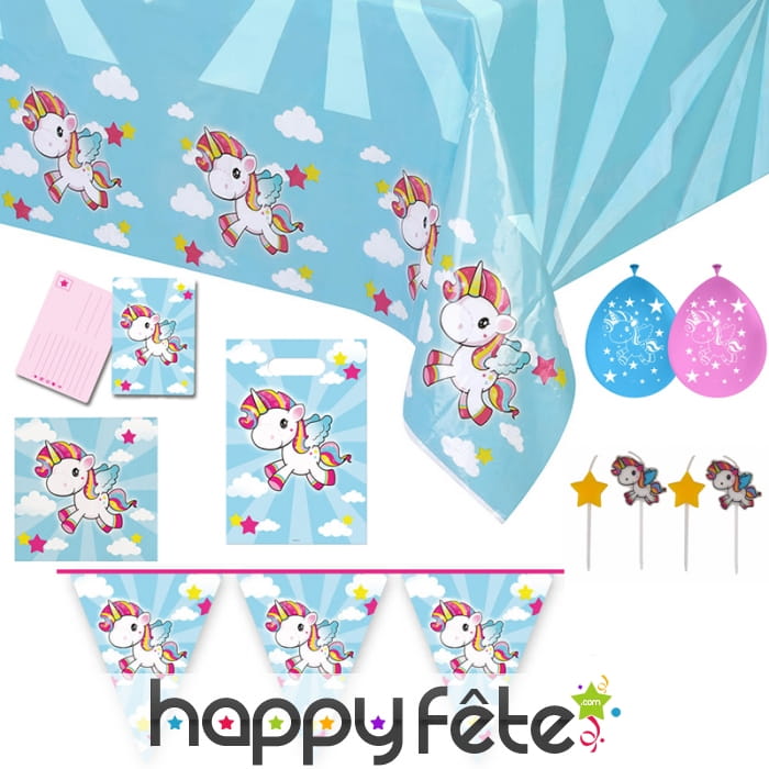 Déco Licorne pour repas d'anniversaire