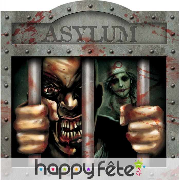 Décor murale asile sinistre, Halloween