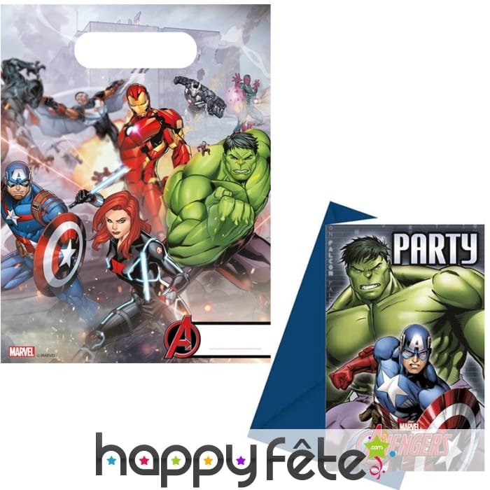 Décoration Mighty Avengers de table d'anniversaire