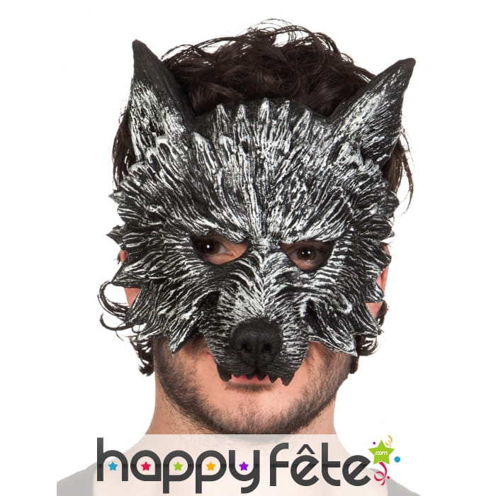 Demi masque adulte de loup garou