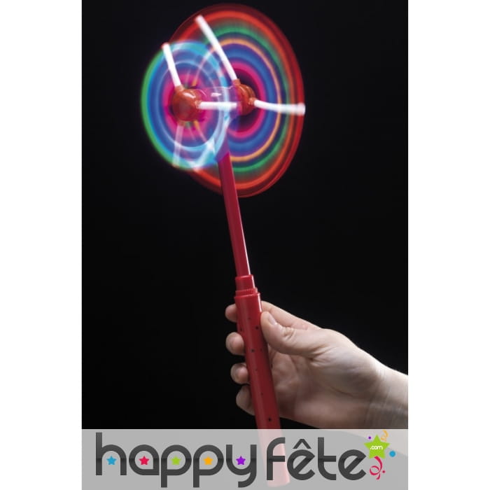 Double moulin à vent lumineux