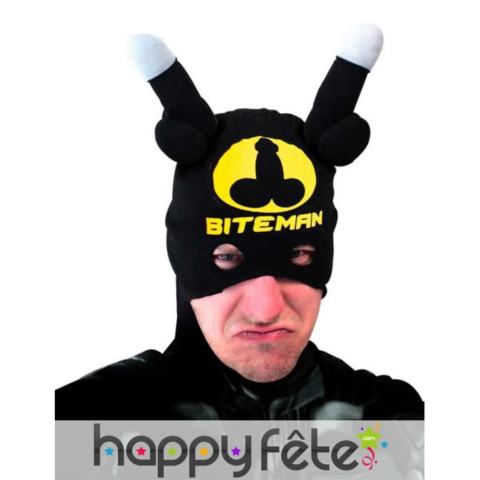 Demi-masque bonnet humoristique bitman