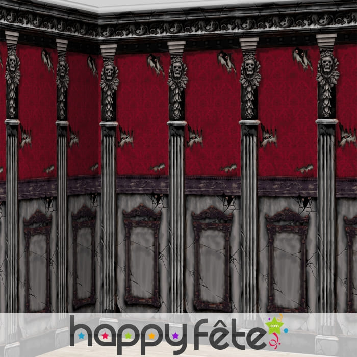 Décors muraux colonnes squelette, par 2