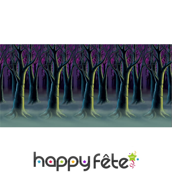 Décor mural de forêt hantée