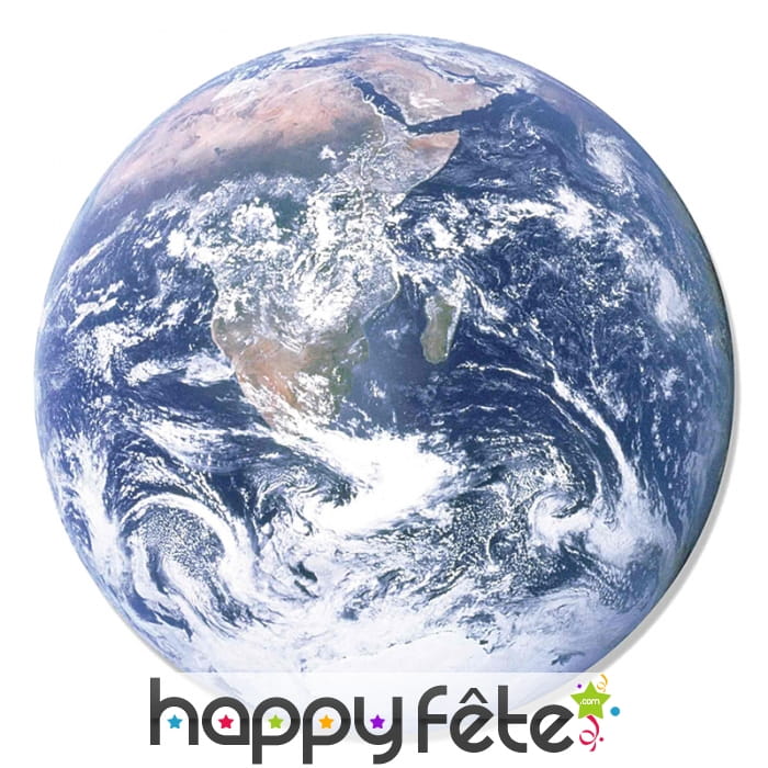 Decoration murale de la terre vue du haut, 66 cm