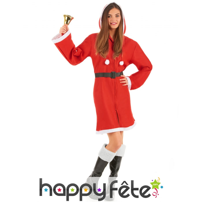 Déguisement manteau de mère Noël