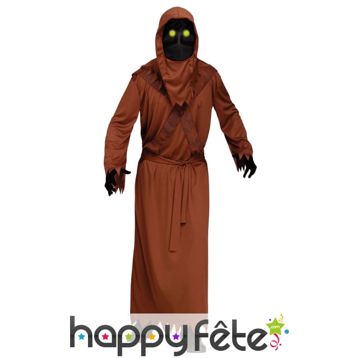 Déguisement marron de sans visage pour homme