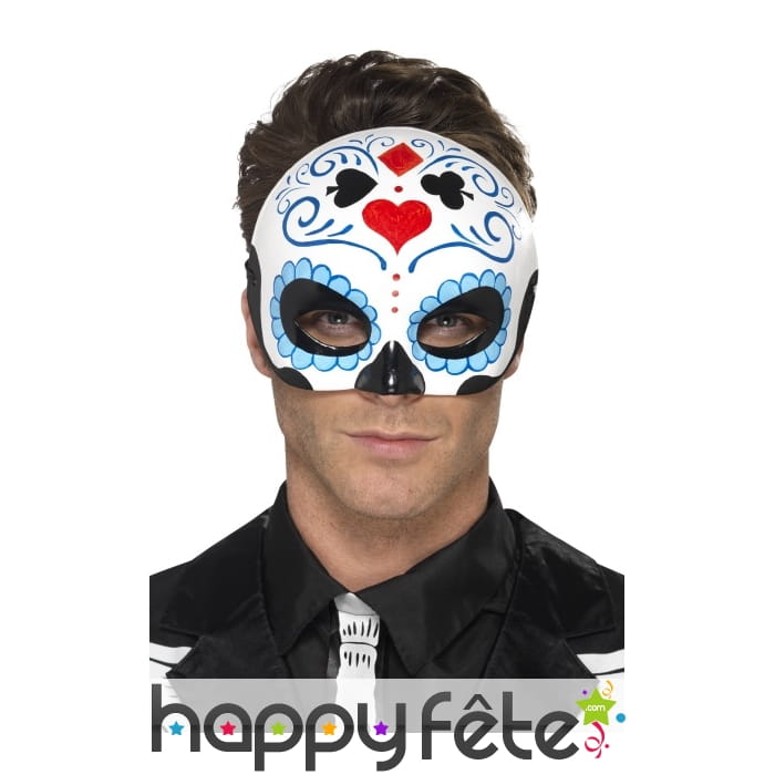 Demi masque day of the dead