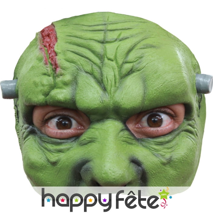 Demi masque de Frankenstein en latex