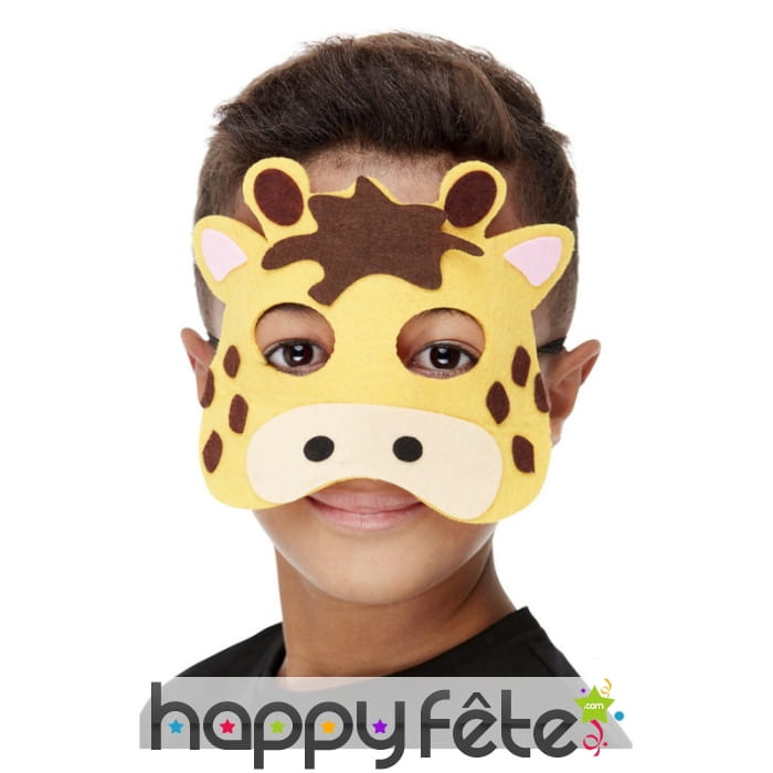Demi masque de girafe pour enfant