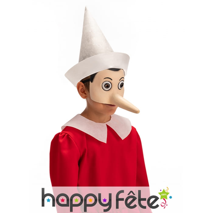 Demi masque de Pinocchio pour adulte
