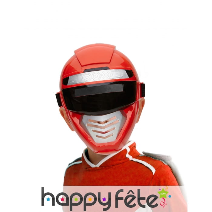 Demi masque de power ranger rouge pour enfant