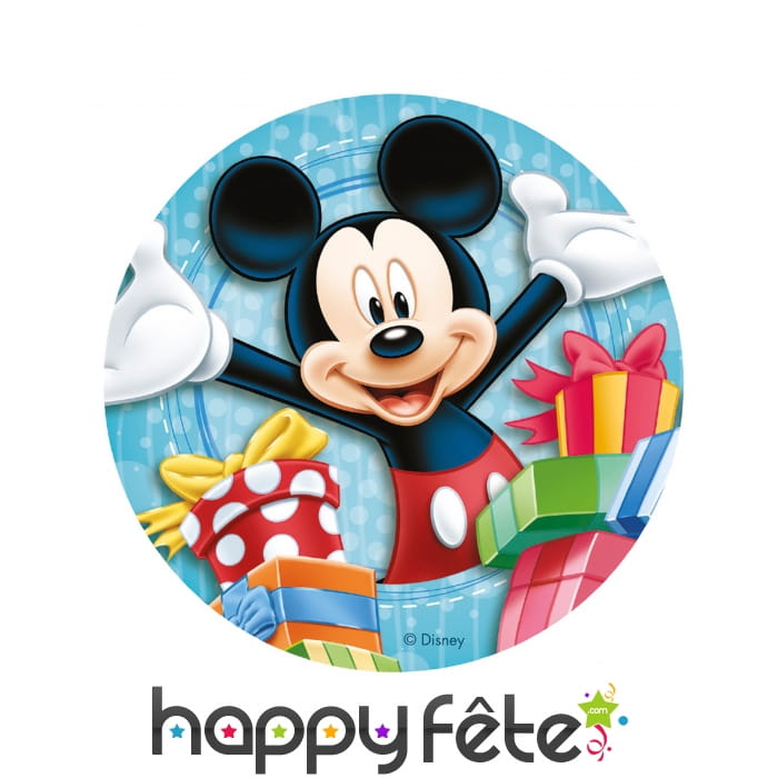 Disque Mickey en sucre de 20cm