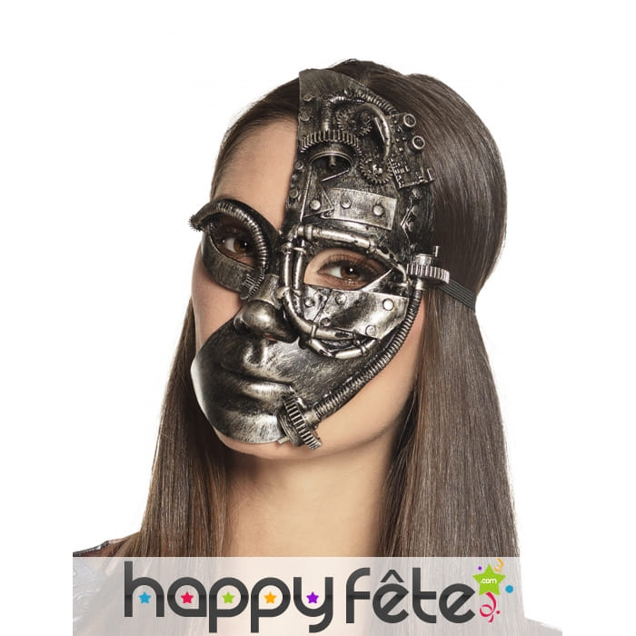 Demi masque facial Steampunk