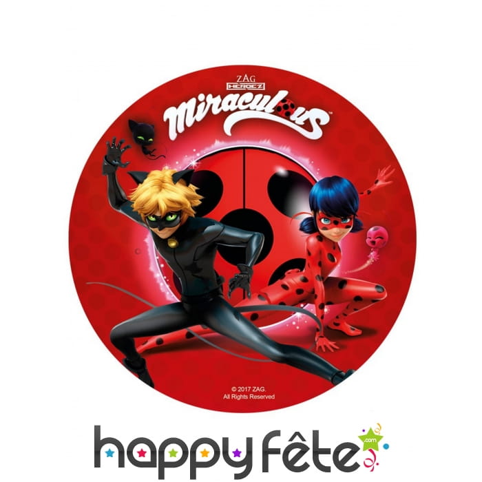 Disque Miraculous Ladybug azyme de 20cm