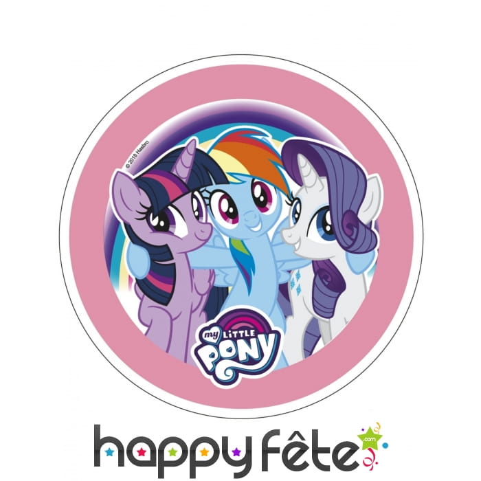 Disque My Little Pony de 21 cm en azyme