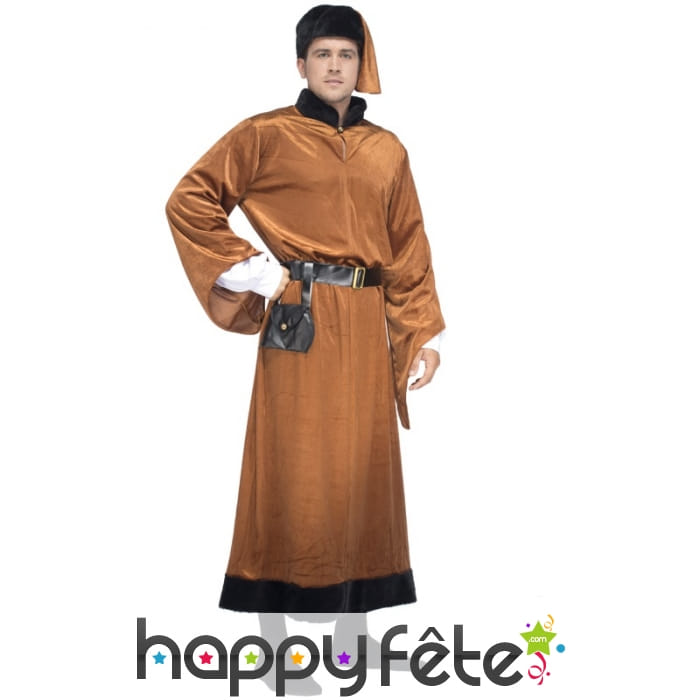 Déguisement manteau marron russe traditionnel