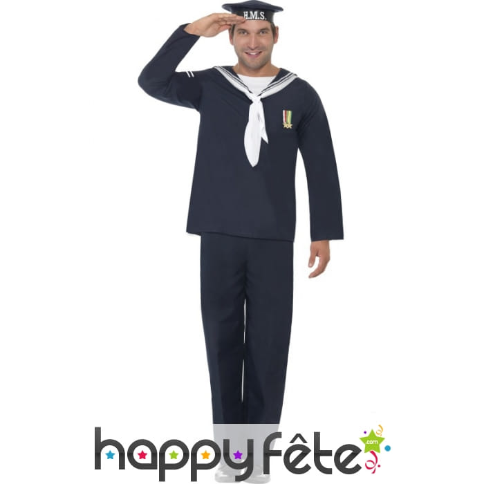 Déguisement marin matelot homme