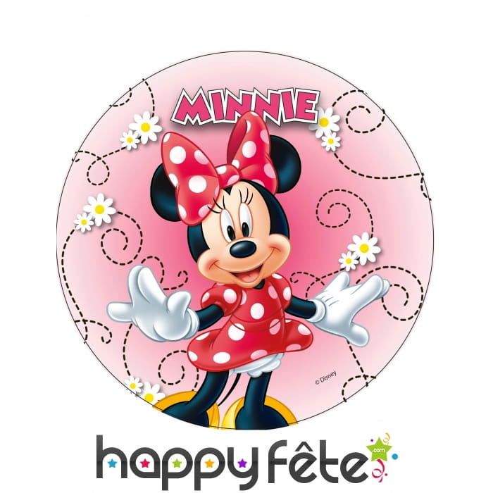 Disque Minnie Mouse asyme de 20cm