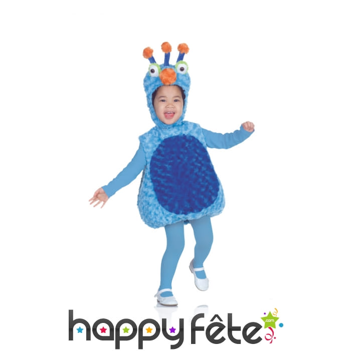 Déguisement monstre peluche bleu pour enfant