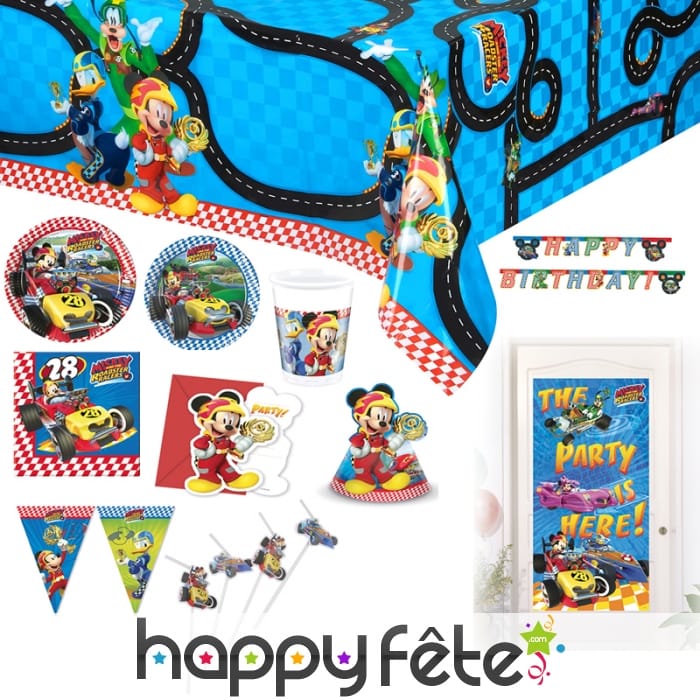 Décoration Mickey Racing pour anniversaire
