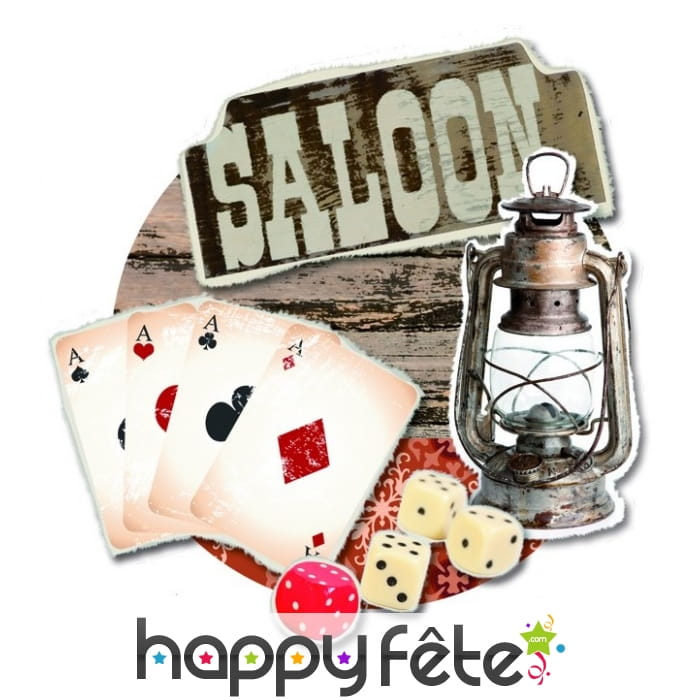 Décoration murale Saloon poker