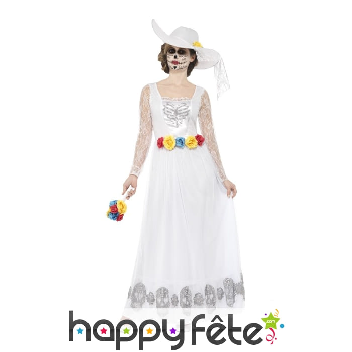 Déguisement madame squelette jour des morts