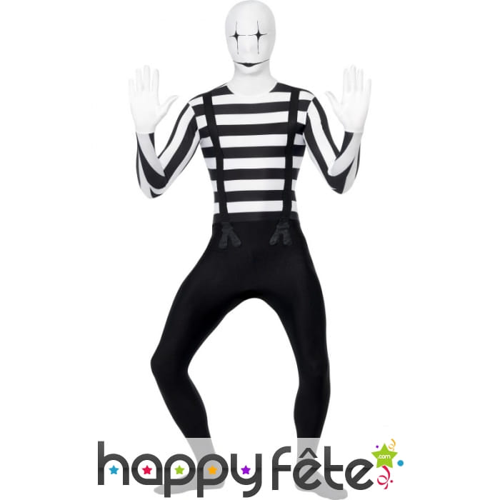 Déguisement mime seconde peau