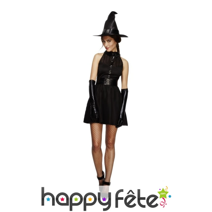 Déguisement noir sexy de sorcière