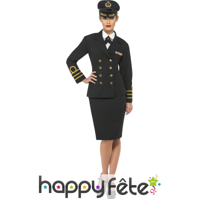 Déguisement officier de marine femme