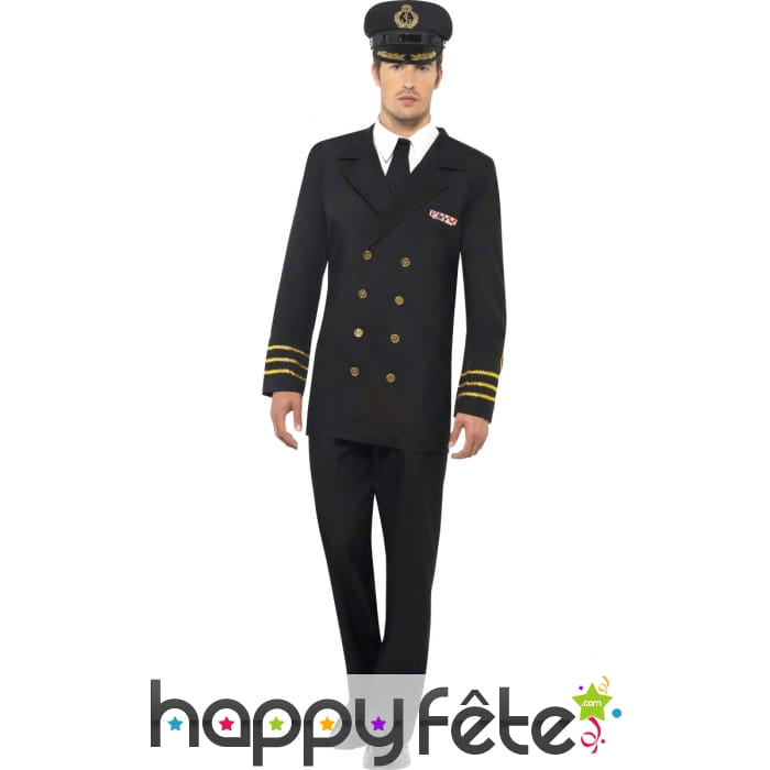 Déguisement officier de marine homme