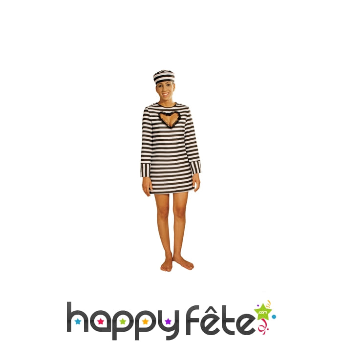 Déguisement prisonniere avec décolleté