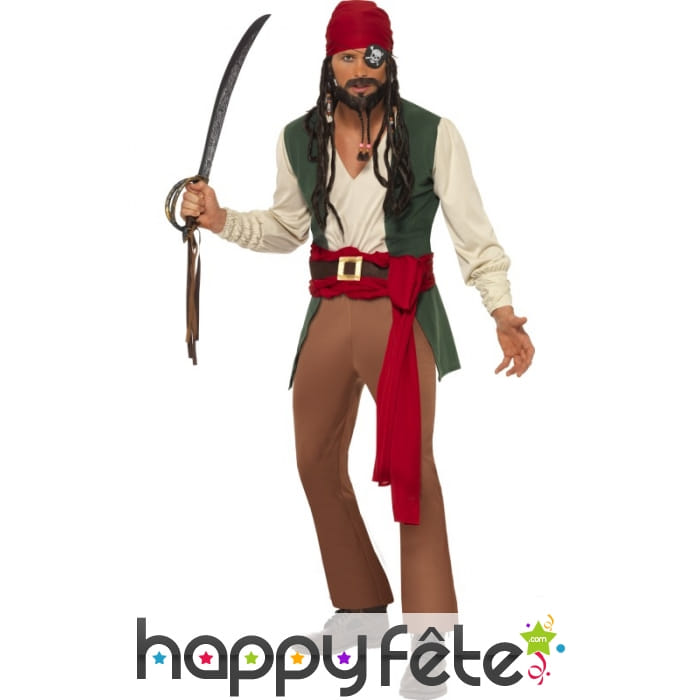 Déguisement pirate caraibes