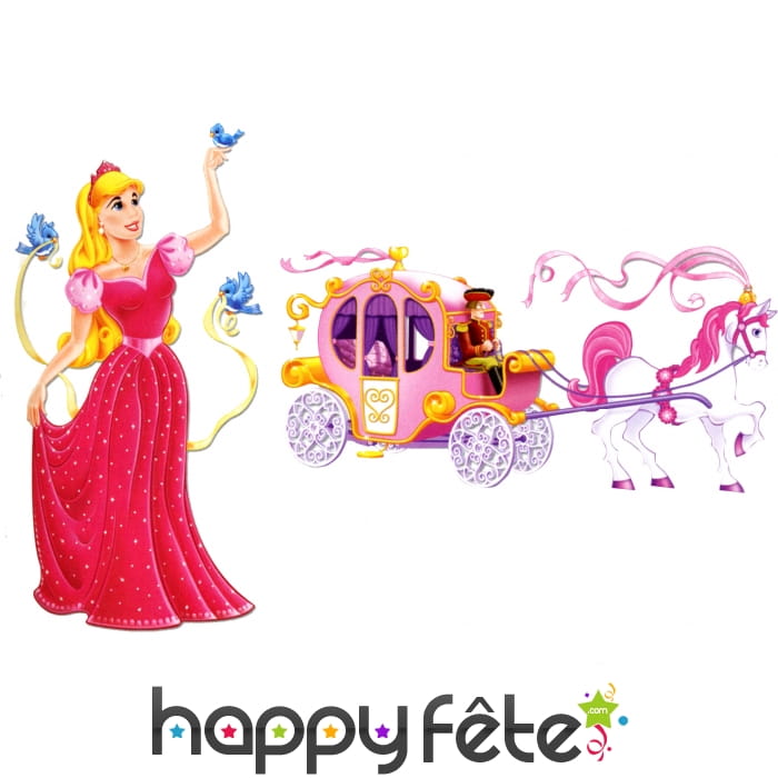 Décoration princesse et son carosse