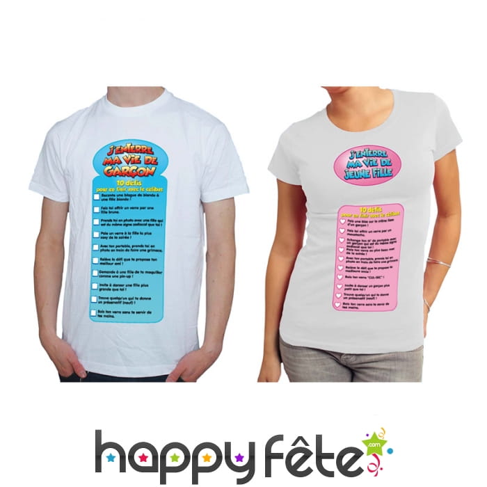 Défis pour enterrement de vie de célibataire