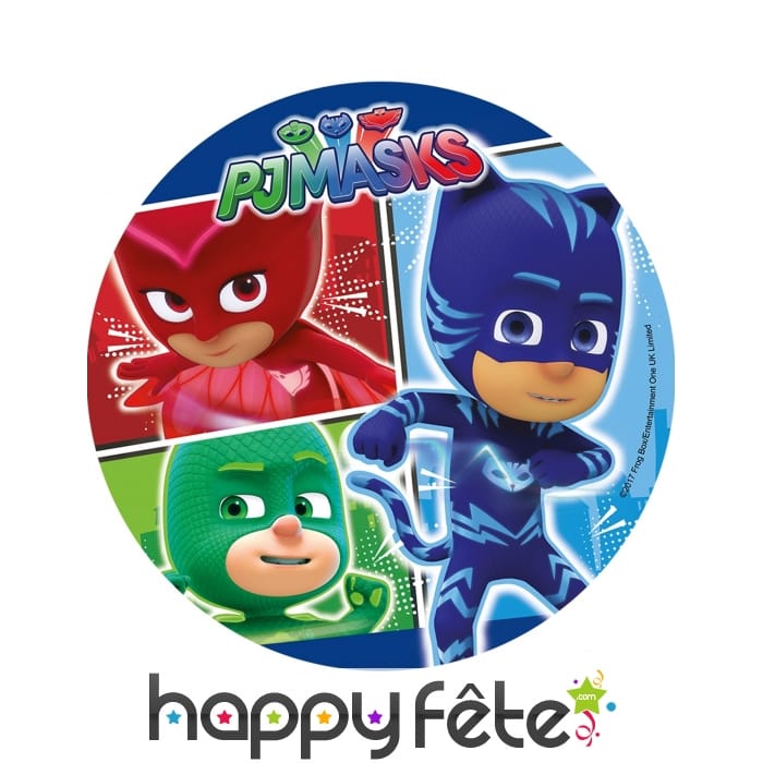 Disque Pyjamasques en azyme de 21cm